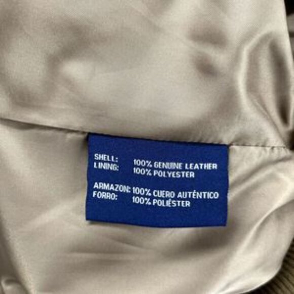 Paul Frederick Jacket Mens Large Brown Suede Leather Bomber full zip pockets - Picture 10 of 15